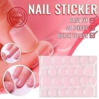 ราคา Double Side Jelly Nail กาวกาวสติกเกอร์เทปกันน้ําสําหรับเล็บมือเล็บปลอมเคล็ดลับนิ้วเท้า R5o5 (43819756634)