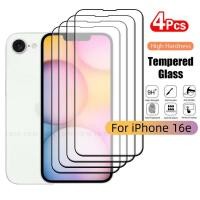 ราคา 4 ชิ้นสําหรับ iPhone 16e แก้ว iPhone 16e กระจกนิรภัยโทรศัพท์ป้องกัน 9H HD Full ฝาครอบกาวป้องกันหน้าจอ iPhone 16e iPhone16e (26527436580)