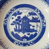 ราคา Chinese Export Blue White Luncheon Plates Set Porcelain Canton Asian Dishes จานจีนลายสวย ก.6.5" นิ้ว (25821149846)
