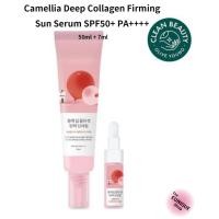 ราคา ROUND LAB Camellia Deep Collagen Firming Sun Serum SPF50+ PA++++ 50ml + 7ml – Korean Skincare for Anti-Aging & UV Protection (29285154983)