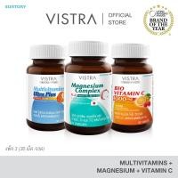ราคา [Healthy Set] Vistra Magnesium Complex 30 เม็ด + VITAL-PRO Multivitamins 30 เม็ด + IMU-PRO Bio Vitamin C 30 เม็ด (42020533645)