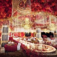 ราคา ม่านลูกปัดคริสตัลเพดานและฉากสำหรับงานแต่งงานตกแต่งสวยงาม (41622189736)