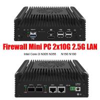 ราคา 12th Gen Firewall Windows 11 Server Proxmox Intel i3 N355 N305 N150 Mini PC 2x10G SFP+2xi226-V 2.5G 2xNVMe 2xHD คอมพิวเตอร์ NAS Soft Router (41369069813)