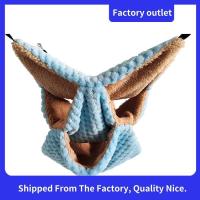 ราคา สัตว์ขนาดเล็กเปลญวน, Ferret Sugar Glider Triple Bunky Bed Cage Warm Plush Hanging Hammock Bed Hideout สําหรับหนูแฮมสเตอร์สีฟ้า (29291268410)
