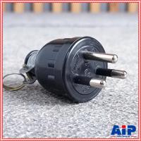 ราคา SOKAWA S-312 ปลั๊กตัวผู้ยาง3ขา มี มอก. ปลั๊กยางตัวผู้ 3ขา 16A 250V ทองเหลืองอย่างดี ปลั๊กยางกลมมีห่วง แบบต่อสายไฟ เอไ... (26191067805)