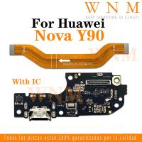 ราคา สําหรับ Huawei Nova Y90 เมนบอร์ดหลักเมนบอร์ด flex Board Connector จอแสดงผล LCD USB ชาร์จพอร์ต Dock Connector ชาร์จบอร์ด Flex Cable เปลี่ยนอะไหล่ (40922184301)