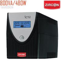 ราคา เครื่องสำรองไฟ 800VA/480W ZIRCON รุ่น ICT-2 (12585113426)