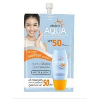 ราคา ครีมกันแดด มิสทีน (แบบซอง) Mistine Aqua SPF 50 PA+++ (9087305030)
