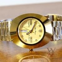 ราคา นาฬิกา OP (Olym Pianus) รุ่น 8217-406E Diastar 35.3 mm. Sapphire Quartz (เรือนทอง-หน้าทอง พลอยใส 14 เม็ด) (43113216524)