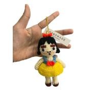 ราคา พวงกุญแจ ที่ห้อยกระเป๋า ตุ๊กตา ผู้หญิง หน้าโกรธ แฮนด์เมด (40657862353)