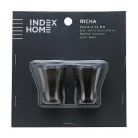 ราคา INDEX LIVING MALL หัวท้ายรางม่าน รุ่นริช่า ขนาด 19 มม. - สีดำ (19554202380)