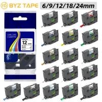 ราคา Tze231 TZE231 TZE231 6 มม.9 มม.12 มม.18 มม.24 มม. ใช้งานร่วมกับ Brother ป้ายเทป tze เทปลามิเนตสําหรับ P-Touch Label Printer PT-H110 PT-D200 PT-H107B PT-D210 PT-D450 PT-D600 PT-D600 PT-D (28359025317)