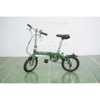 ราคา จักรยานพับได้ญี่ปุ่น - ล้อ 14 นิ้ว - ไม่มีเกียร์ - อลูมิเนียม - FIAT - สีเขียว [จักรยานมือสอง] (25432394485)