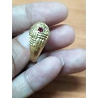 ราคา แหวนตะกร้อพิรอดหลวงพ่อขวัญ วัดบ้านไร่ อ.สามง่าม จ.พิจิตร ฝังหัวพลอยแดง (42156255640)