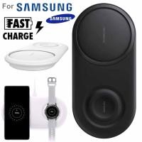 ราคา Samsung EP-P5200 2in1 Fast Wireless Charger Duo Pad สําหรับ Galaxy s22/ s8/s9/S10/s20 /นาฬิกา S2/3 (42260147320)