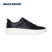 ราคา Skechers สเก็ตเชอร์ส รองเท้าผู้ชาย Men Court Break Street Shoes - 183177-BLK - Air-Cooled Memory Foam (26807787296)