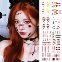 ราคา สติ๊กเกอร์รอยสักกันน้ำ ติดทนนานสำหรับแต่งหน้าฮาโลวีนและใช้งานชั่วคราวแบบตลกๆ (42867260401)