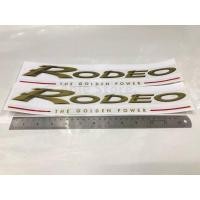 ราคา สติ๊กเกอร์ RODEO THE GOLDEN POWER สีทอง ติดแค๊ป ISUZU RODEO ปี1999-2000 เทียบแท้95% (28404525317)