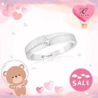 ราคา Carob Jewelry **แหวนชาย** เพชรแท้ ตัวเรือนทอง 18K Gold ประดับเพชรเบลเยี่ยมแท้ มีใบรับประกันสินค้า Men's Ring รหัส R1395 (17216393804)