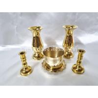 ราคา ชุดหน้าพระ กระถางธูป แจกัน เชิงเทียน ขนาด เล็ก ทองเหลือง พร้อมส่ง (10902136924)