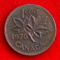 ราคา เหรียญแคนาดา Canada 1 cent ปี 1978 เหรียญต่างประเทศ (19996499331)