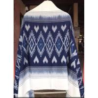 ราคา ผ้าคลุมไหล่ ทอมือย้อมครามสีธรรมชาติ 100%กว้าง 80ซม.ยาว200 ซม. (18342294559)