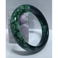 ราคา หยก หยกพม่า กำไลหยกพม่าสีเขียวมอส ไซต์ 57.5 (24005238582)