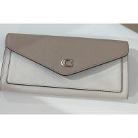 ราคา coach กระเป๋าสตางค์ใบยาวสภาพดีมือสองของแท้ (41824914112)