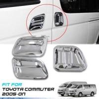 ราคา ครอบมือดึง เบ้ามือเปิด รถตู้ hiace commuter 2005 2007 2009 2011 2013 2014 2016 2018 สีชุปโครเมี่ยม ครบทั้งประตู 3 บาน LK (6856069108)