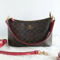 ราคา COACH LEWIS SHOULDER BAG IN SIGNATURE CANVAS (6117330158)