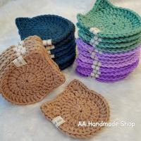 ราคา ที่รองแก้ว ถักไหมพรม รูปแมว (22267722987)