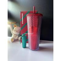 ราคา [ของแท้] Starbucks VN Studded Red Bling Gift Holiday 2023 Cup Set (26200053117)