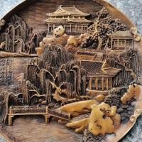 ราคา คลาสสิกหยกแกะสลักแผ่นห้องนั่งเล่นเครื่องประดับตกแต่งหยกโบราณเก่าหยกย้อนยุคแผ่นคิดถึงโบราณการวางจานจานชา10.17.2 (44474607747)