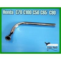 ราคา EXHAUST MUFFLER PIPE "CHROME" Fit For HONDA C70 C100 C50 C65 C90 // คอท่อไอเสีย ชุบโครเมี่ยม (10130211637)