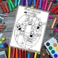 ราคา Five Nights at Freddys V1 Theme กระดาษระบายสีเด็ก / กระดาษวาดรูป (10 แผ่น) (18790731699)