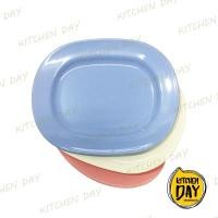 ราคา (3 สี) จานเปลเหลี่ยม 10 นิ้ว ABS เกรดเอ หนา 0.3 ซม. จานเหลี่ยม จานเปลมีขอบ (987014091)