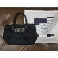 ราคา ส่งฟรีกระเป๋า Prada tessuto+saffiano 1ba106 (2686014680)