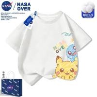 ราคา ชุดเสื้อยืดแขนสั้นผ้าฝ้ายบริสุทธิ์สำหรับเด็ก ลายการ์ตูนฤดูร้อนใหม่ โปเกมอน พิคาชูและสควิร์เทิล สำหรับเด็กชายและเด็กหญิง (43775158013)