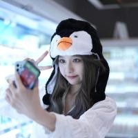 ราคา Spot Little Red Book การ์ตูนหมวกเพนกวินตลกหมวกน่ารักตุ๊กตาอบอุ่นขี่จักรยานหมวกป้องกันหูฤดูใบไม้ผลิ (26261905436)