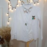 ราคา 《2nd hand | มือสอง》 เสื้อเชิ้ตลายปักหมาจิ้งจอกงานเกาหลี (1000607269)