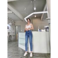 ราคา กางเกงยีนส์ขายาว สีฟอกเข้ม #mandyjeans Jeansbypat (11102711050)