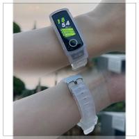 ราคา Glacier สายนาฬิกาข้อมือซิลิโคนใส แบบเปลี่ยน สําหรับ Honor Band 5 4 Huawei Honor Band 5 4 (14491290221)