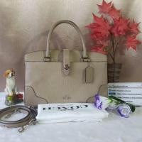 ราคา กระเป๋า COACH รุ่น Mercer Satchel 30 In Grain Leather 57690/Stone (537190039)