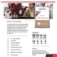 ราคา ฮาร์ดดิสก์ Toshiba HDD PC N300 7200RPM SATA III (6GB) 128MB for NAS - 3 Year [Swop ตัวใหม่ทันที(2Y)] (23419108659)