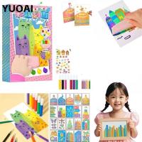 ราคา Yuoai ไม้กวาดหุ้มยางศิลปะเด็กชุดสี,กระดาษวาดรูป DIY วัสดุสีภาพวาดรอยขีดข่วน,ภาพวาดอุปกรณ์ศิลปะสายรุ้ง Dot ภาพวาดการสอนเครื่องมือ Rainbow Scratch Art สําหรับเด็ก (28670162076)
