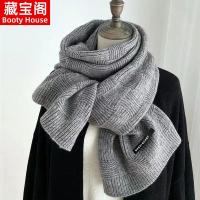 ราคา ผ้าพันคอดอกสกอตสีแดงสไตล์ชาแนล สำหรับฤดูหนาว (25847211863)