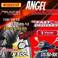 ราคา ยางนอก PIRELLI 120/70-12 51P TL ,130/70-12 / ANGEL SCOOTER (42251112869)