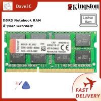 ราคา Kingston DDR3 โน๊ตบุ๊ค Ram 4GB 8GB 1600MHz 1333MHz Notebook RAM PC3-12800S หน่วยความจําแล็ปท็อป (28850171518)
