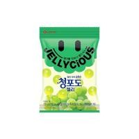 ราคา lotte green grape jelly เยลลี่กัมมี่องุ่นเขียว 청포도맛 젤리셔스 72g (13739876940)