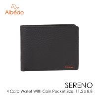 ราคา [Albedo] SERENO 4 CARD WALLET WITH COIN POCKET กระเป๋าสตางค์ หนังแท้ รุ่น SERENO -SR00899 (3794506566)